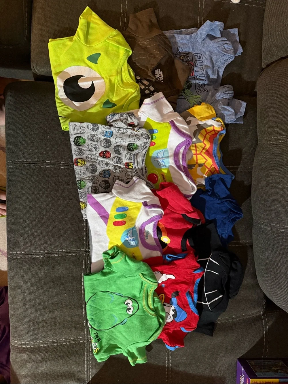 Mixed Boys Character onesie Lot - Disney